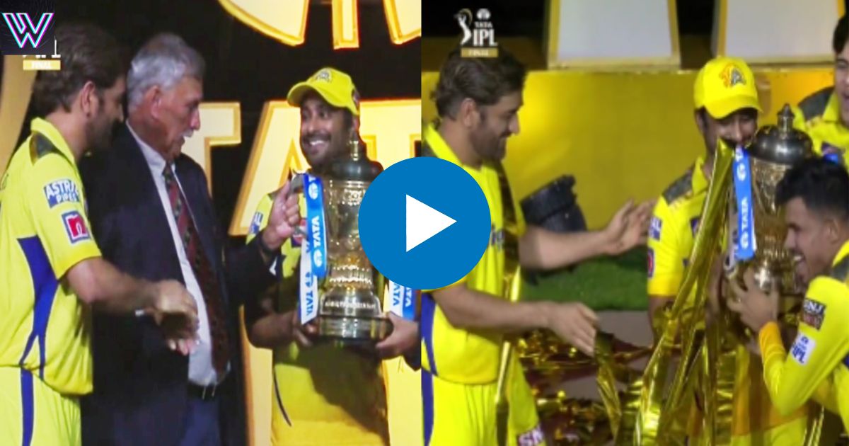 Along with winning the trophy, MS Dhoni won the hearts of the fans.