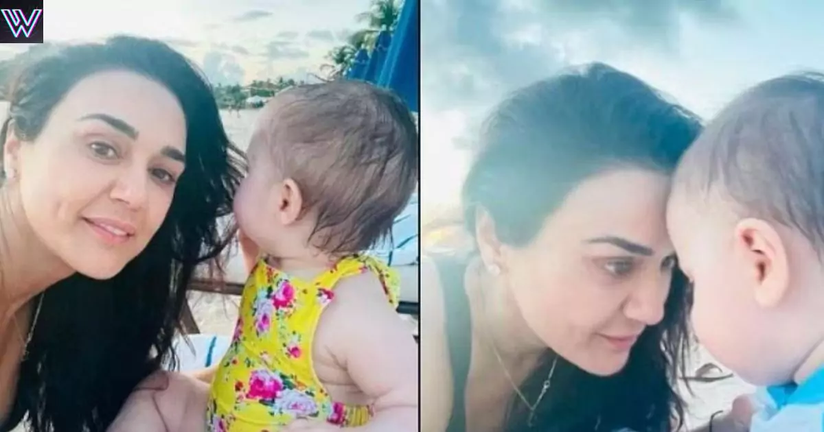 Preity Zinta got her son and daughter shaved in America