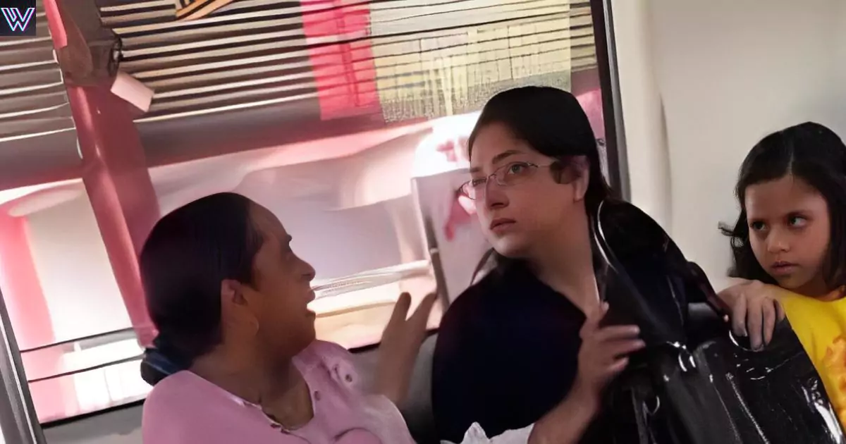fight between two women in delhi metro
